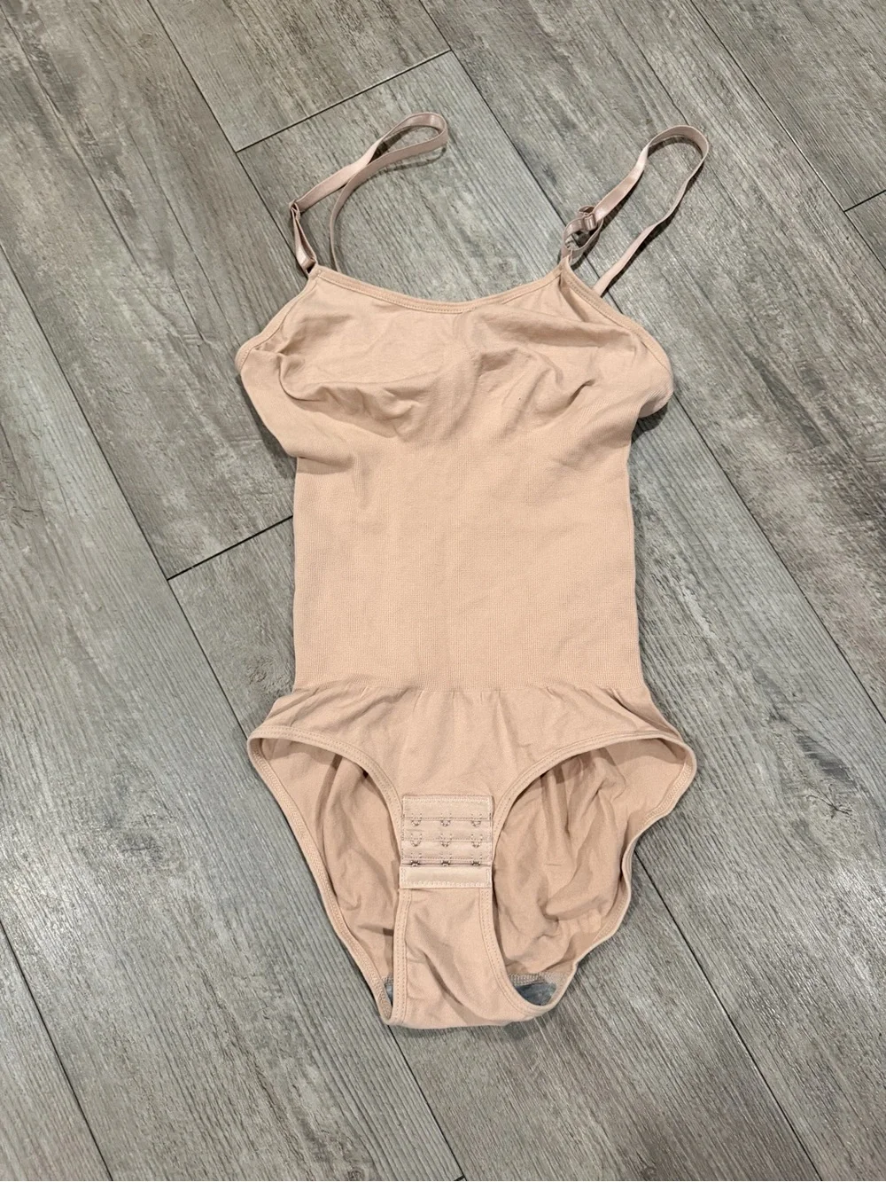 Amazon Women's Light Nude Bodysuit Shapewear with Adjustable Straps